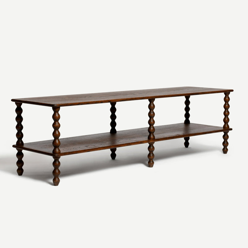 Bobbin Console Table - Two Tier